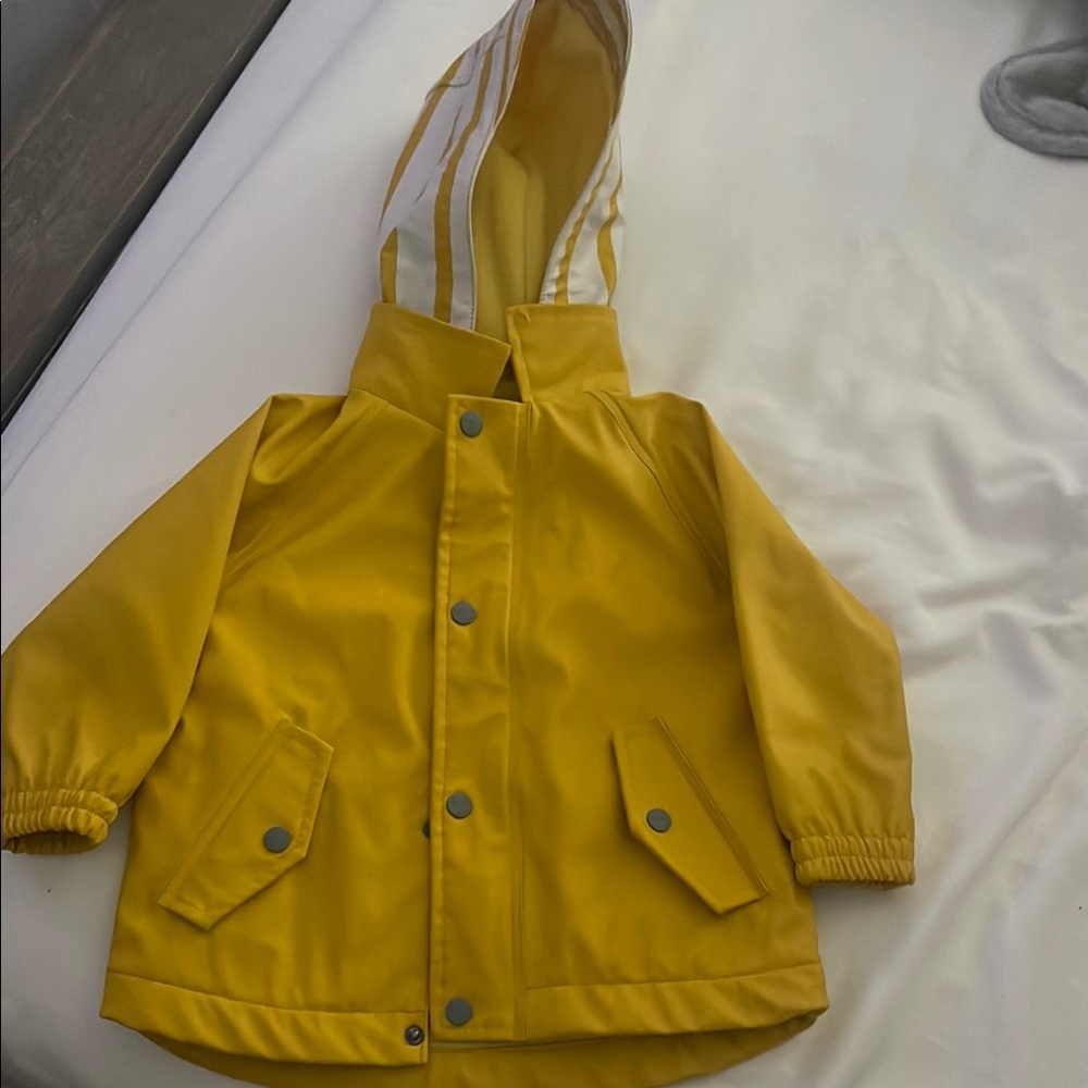 Yellow Hooded Raincoat